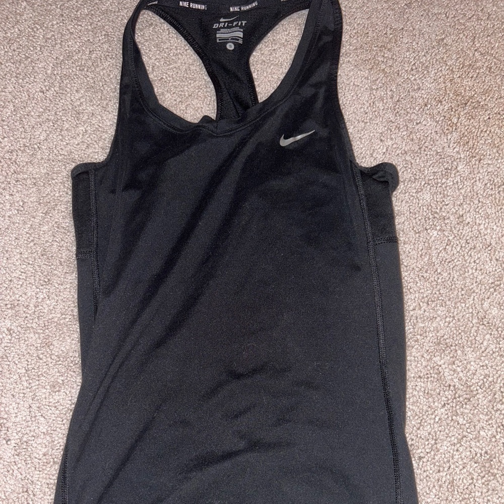 Black Nike running top